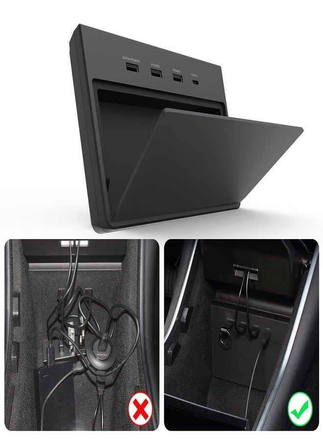 TAPTES USB Hub 5 in 1 Ports for Tesla Model 3 Before June 2020(Not Fit for Model Y),Dashcam & Sentry Mode Viewer USB Hub dongle USB (Not Fit for Tesla Model 3 Produced After June 2020) - Image 1