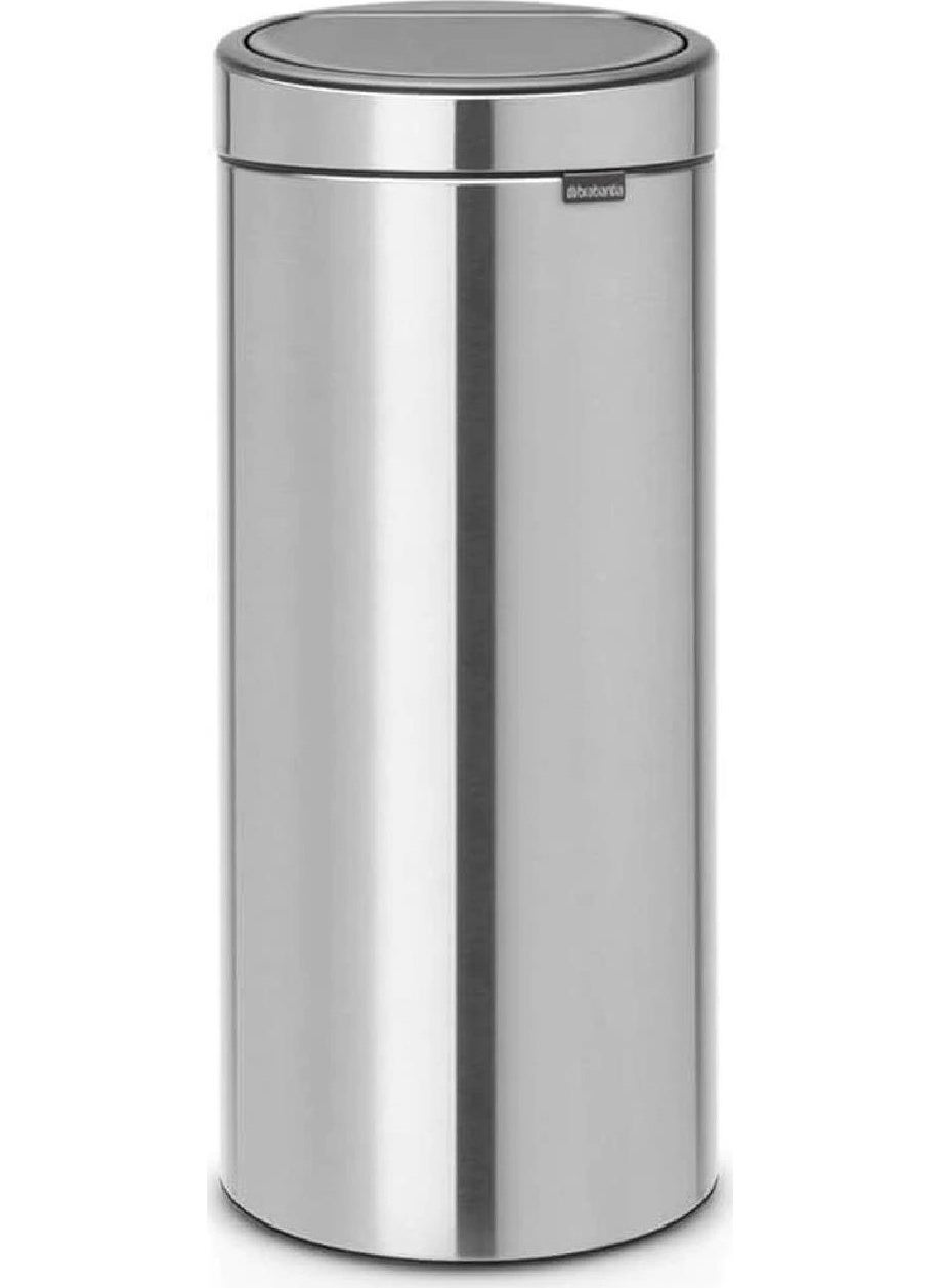brabantia Touch Bin New Touch Bin Mat Steel 30 lt  - Image 1