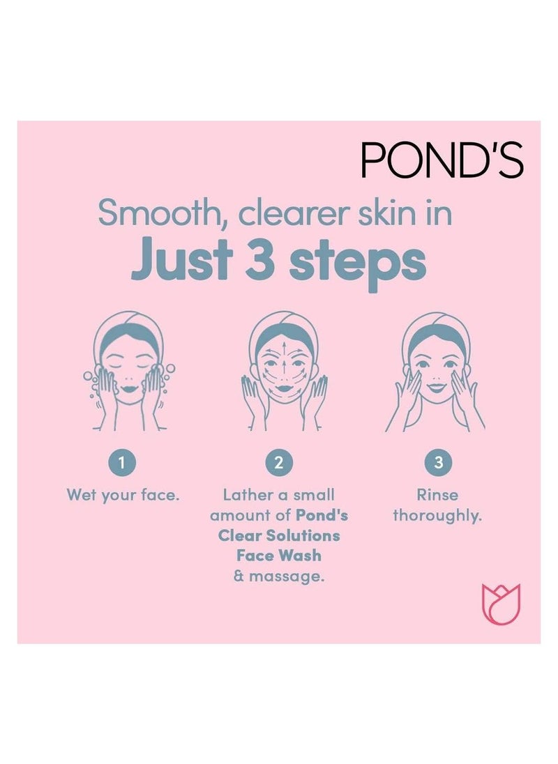 Pond's - Clear Solutions Anti-Bacterial + Oil Control Facial Scrub - 100g - Image 1