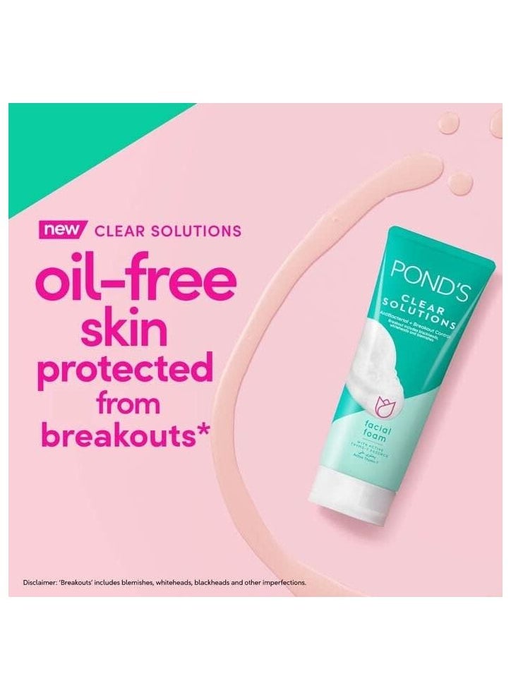Pond's - Clear Solutions Anti-Bacterial + Oil Control Facial Scrub - 100g - Image 1