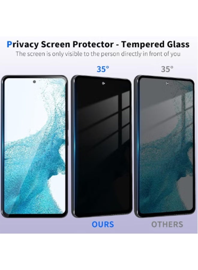2-Pack HD Full Privacy Anti-Peeping Tempered Glass Screen Protector For Samsung Galaxy A55 - Image 2
