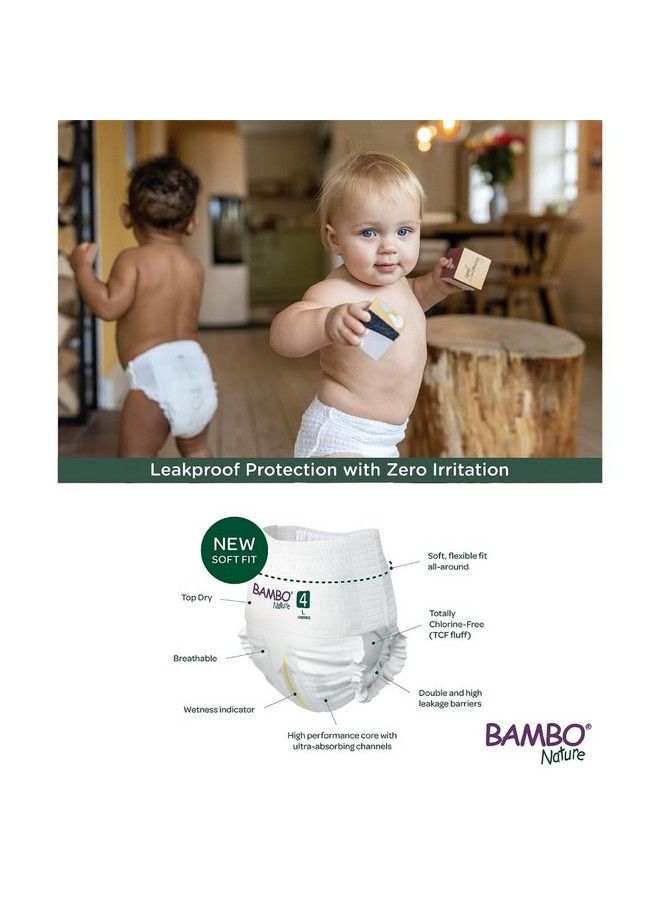 BAMBO NATURE حفاضات أطفال مميزة حجم XL عدد 24 لحديثي الولادة فائقة الامتصاص صديقة للبيئة ومزودة بمؤشر للرطوبة - Image 3