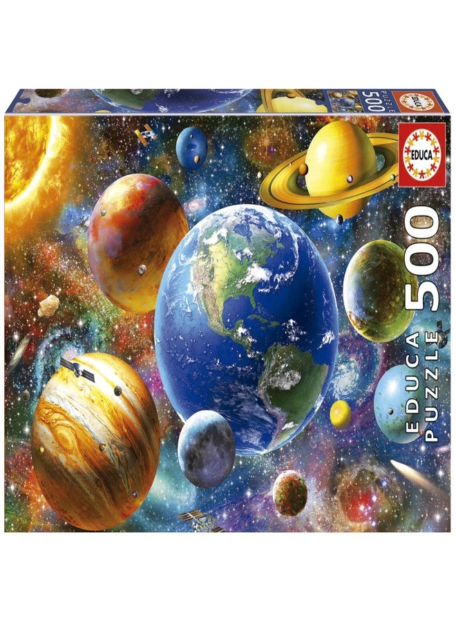 Educa 18449 Puzzles 500 pcs, Solar System, Multicoloured - Image 1