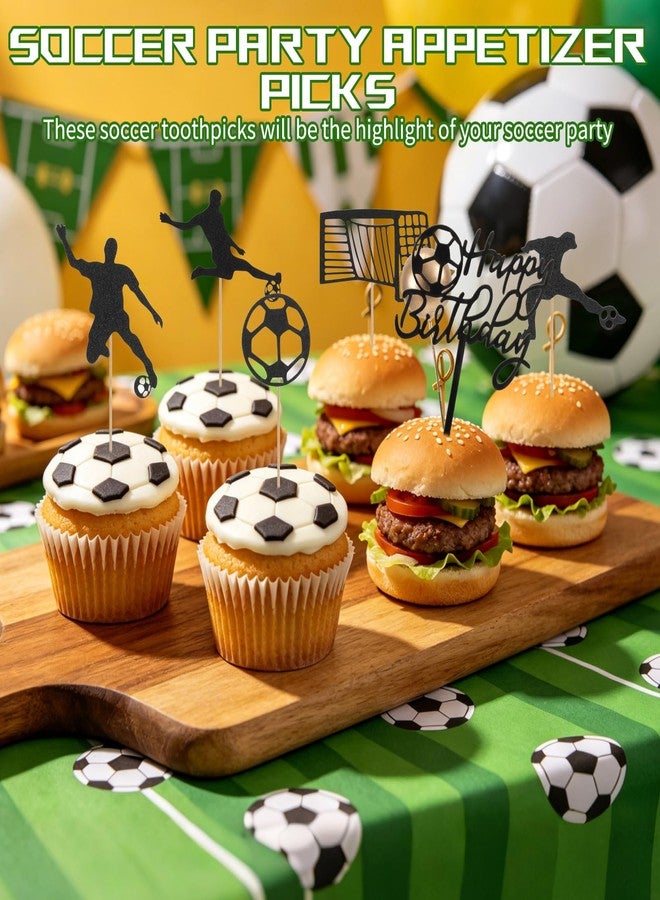 Hlimior 28 Pcs Football Cupcake Toppers Cupcake Picks American Soccer Birthday Cake Decor Picks Topper Decorations for Sports Theme Party Shower Game Day Supplies - Image 5