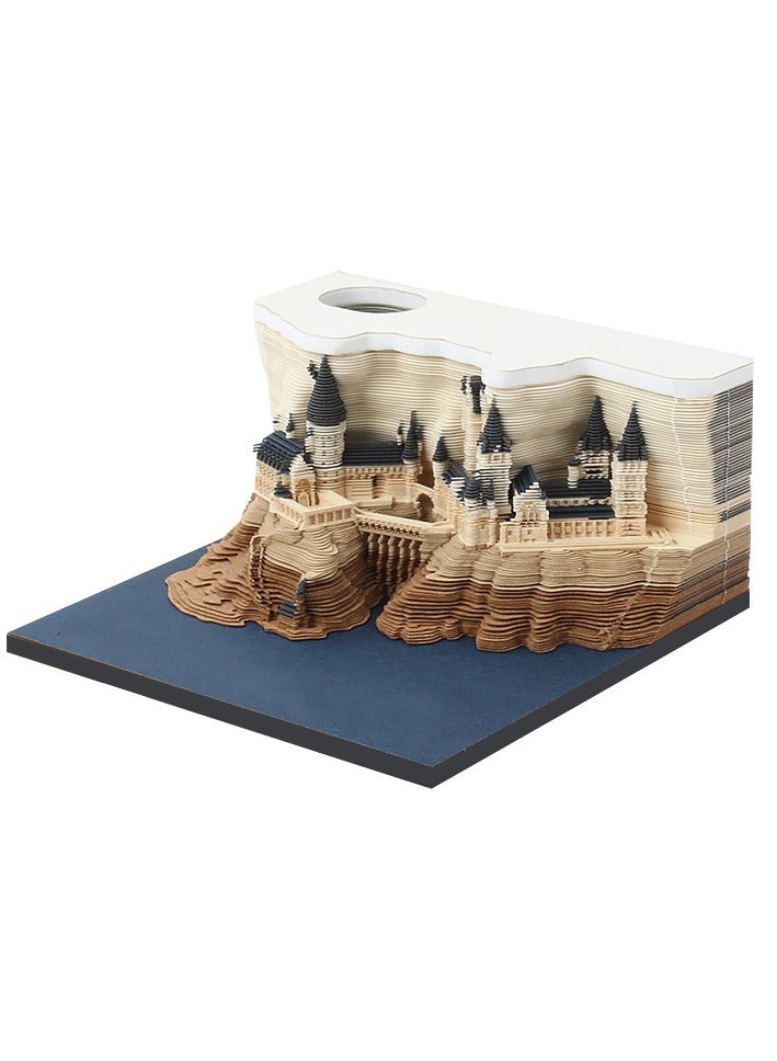 Generic Desktop Ornament Paper Carving, 3D Sticky Note Paper 
