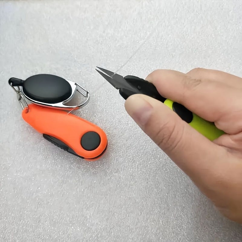 Blue Shrimp Shaped Fishing Scissors Pliers Set with Retractable Buckle Line Cutter - Image 4