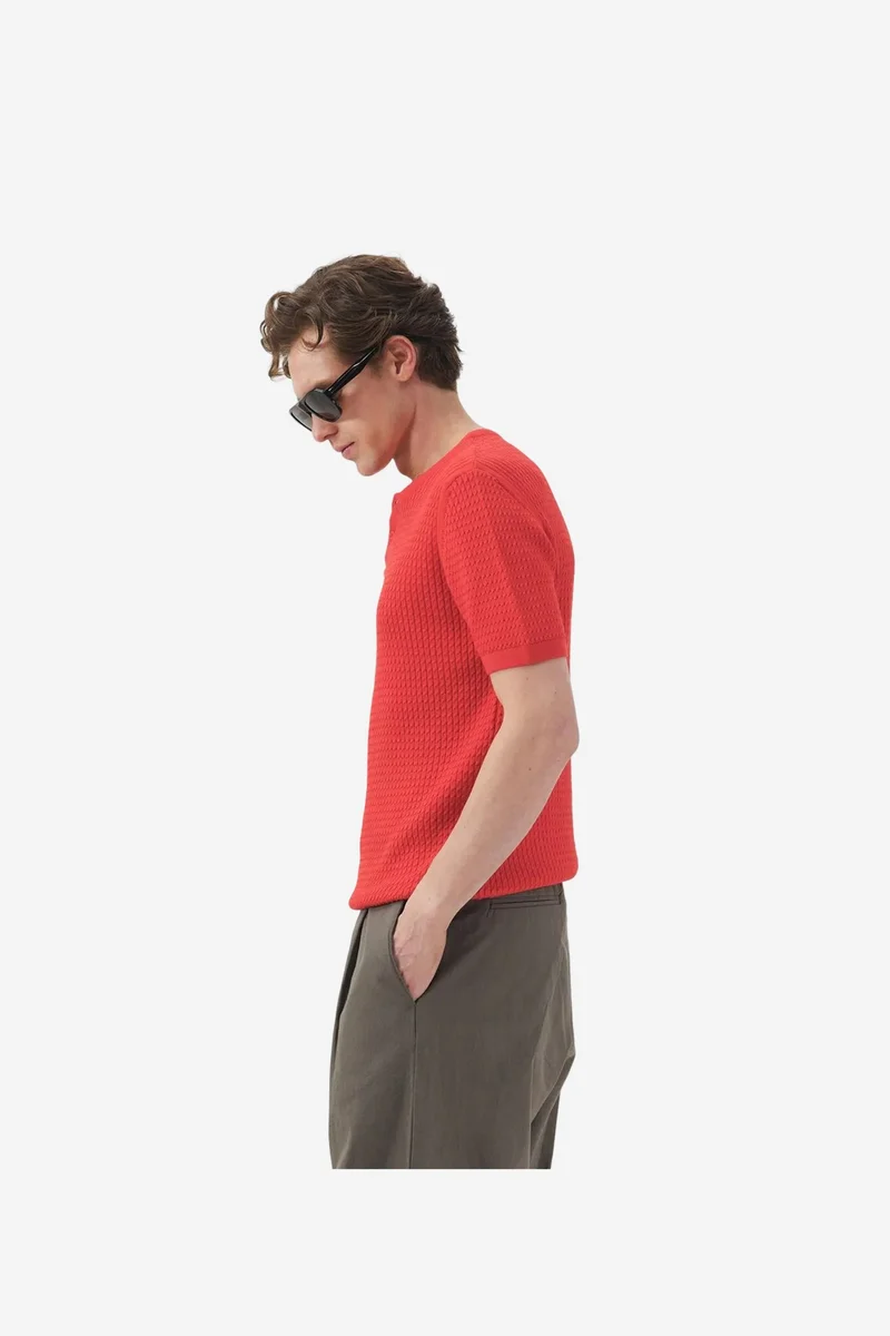 Giesto Bright Orange GIESTO Men's T-Shirt for Men | Best Price UAE