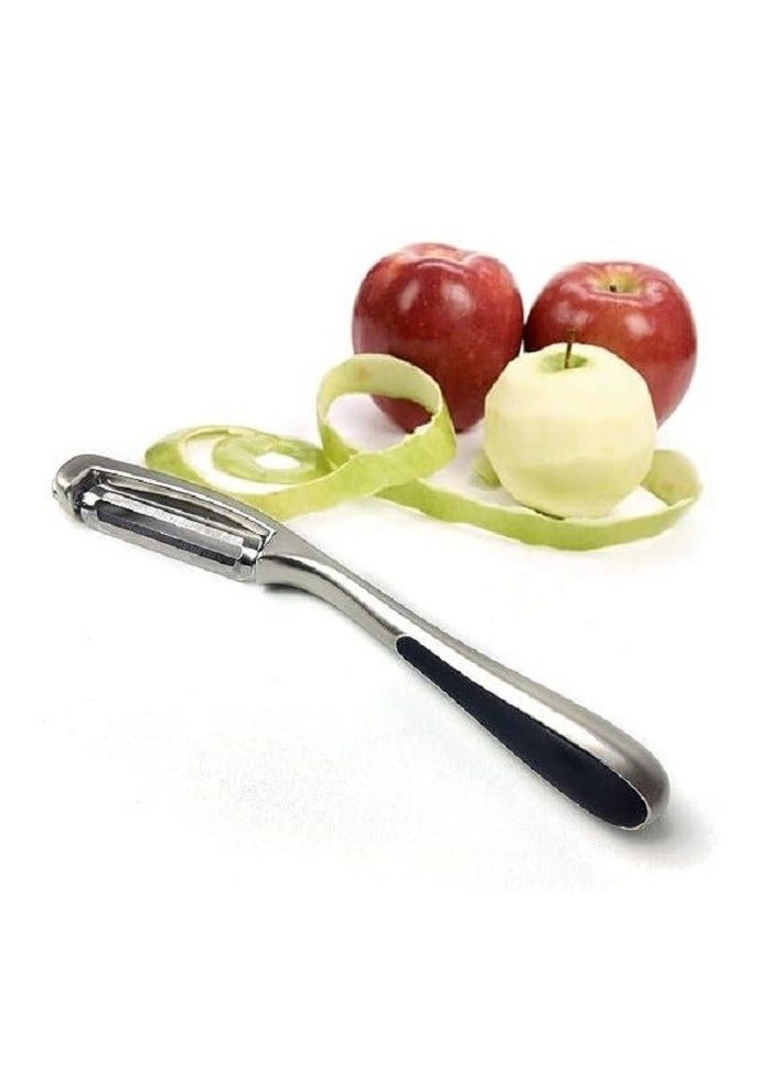 Top Choice Heavy Duty metal fruits and Vegetable style Peeler - Silver - Image 5