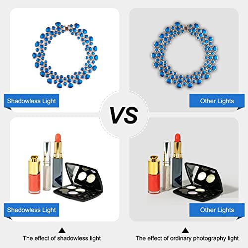 PULUZ LED Photography Shadowless Bottom Light Lamp Panel Pad for 30cm Light Box, Photography Softbox Bottom Light for Food Jewelry Cosmetic Crafts Type-C Plug - Image 5