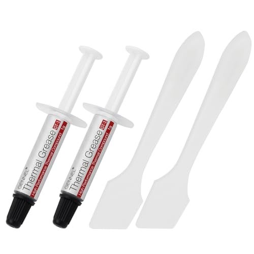 GENNEL 2-Pack GT-1 Silver CPU Thermal Paste (1g*2), High Performance Thermal Compound Paste, Heat Sink Compound, Ultra-Low Thermal Impedance Thermal Grease for CPU/PS4/PS5/PC/GPU Coolers - Image 1