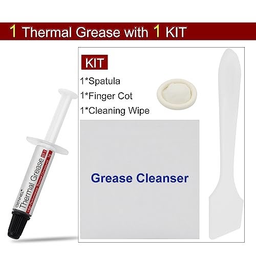 GENNEL 2-Pack GT-1 Silver CPU Thermal Paste (1g*2), High Performance Thermal Compound Paste, Heat Sink Compound, Ultra-Low Thermal Impedance Thermal Grease for CPU/PS4/PS5/PC/GPU Coolers - Image 4