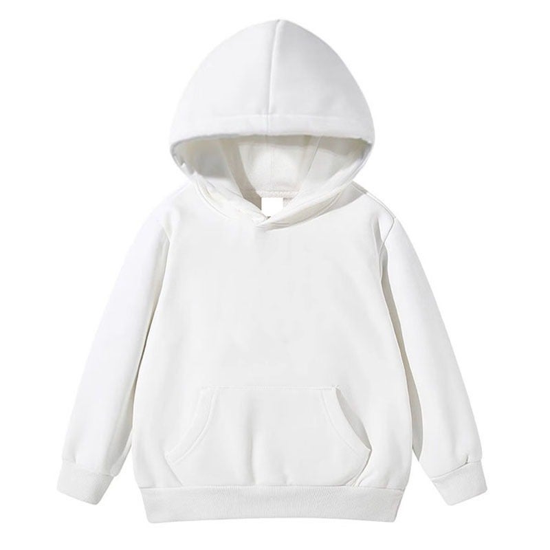 Children'S Wear Back Collar (Pure Cotton Cotton Composite Milk Silk 320G) Hooded Sweater Light Plate Blank Version Of The Jacket - Image 3
