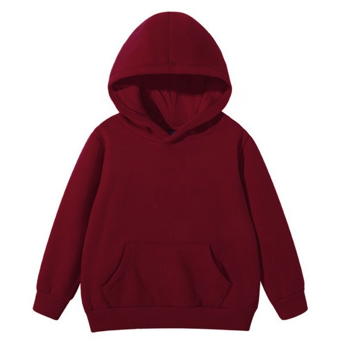Children'S Wear Back Collar (Pure Cotton Cotton Composite Milk Silk 320G) Hooded Sweater Light Plate Blank Version Of The Jacket - Image 1