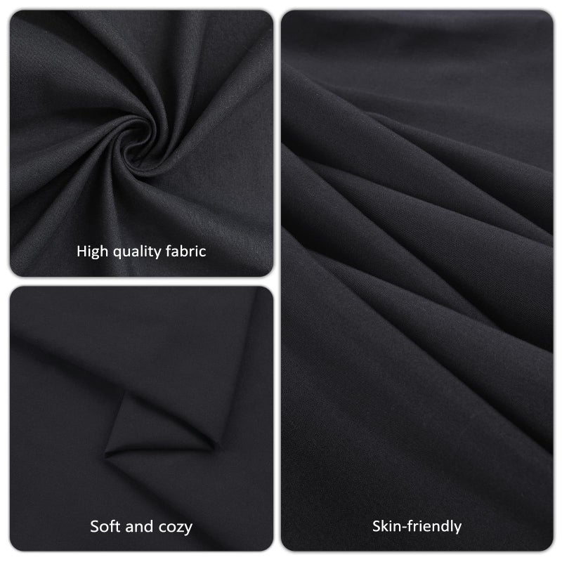 pepmily 8 Pack Black Tablecloths 60x102 Inch Table Cloths for 6 Foot Rectangle Tables, Wrinkle Resistant Washable Rectangular Fabric Table Cover for Dining Wedding Banquet Camping Party - Image 4