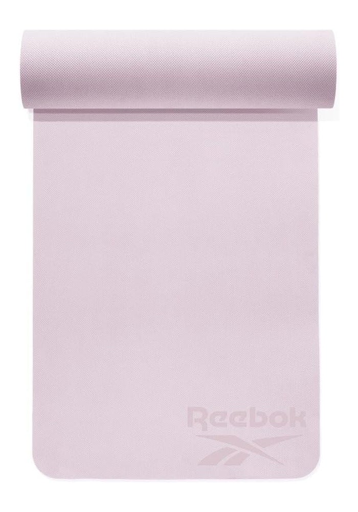 ريبوك حصيرة يوغا ريبوك بسماكة 6 مم – بنفسجي فاتح، مقاومة للانزلاق ومبطنة لراحة التمارين لليوغا والبيلاتس - Image 2