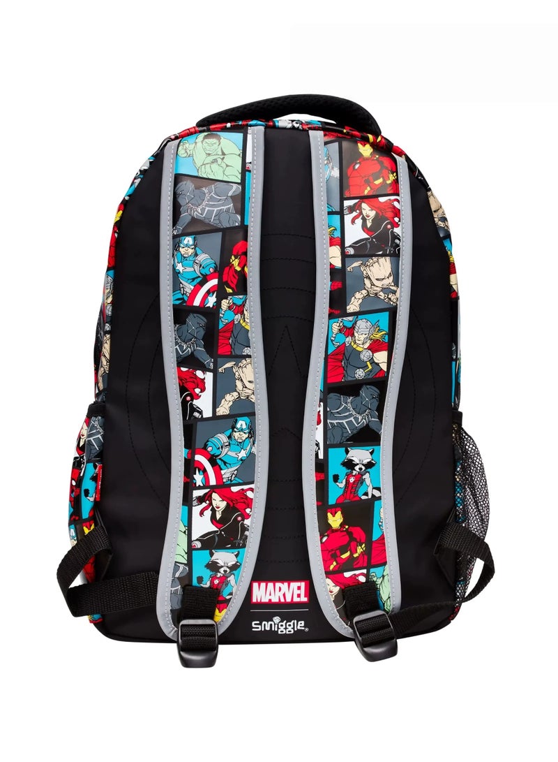 حقيبة ظهر  x Marvel Avengers | حقيبة مدرسية ذات سعة كبيرة ومتعددة الجيوب - Image 3