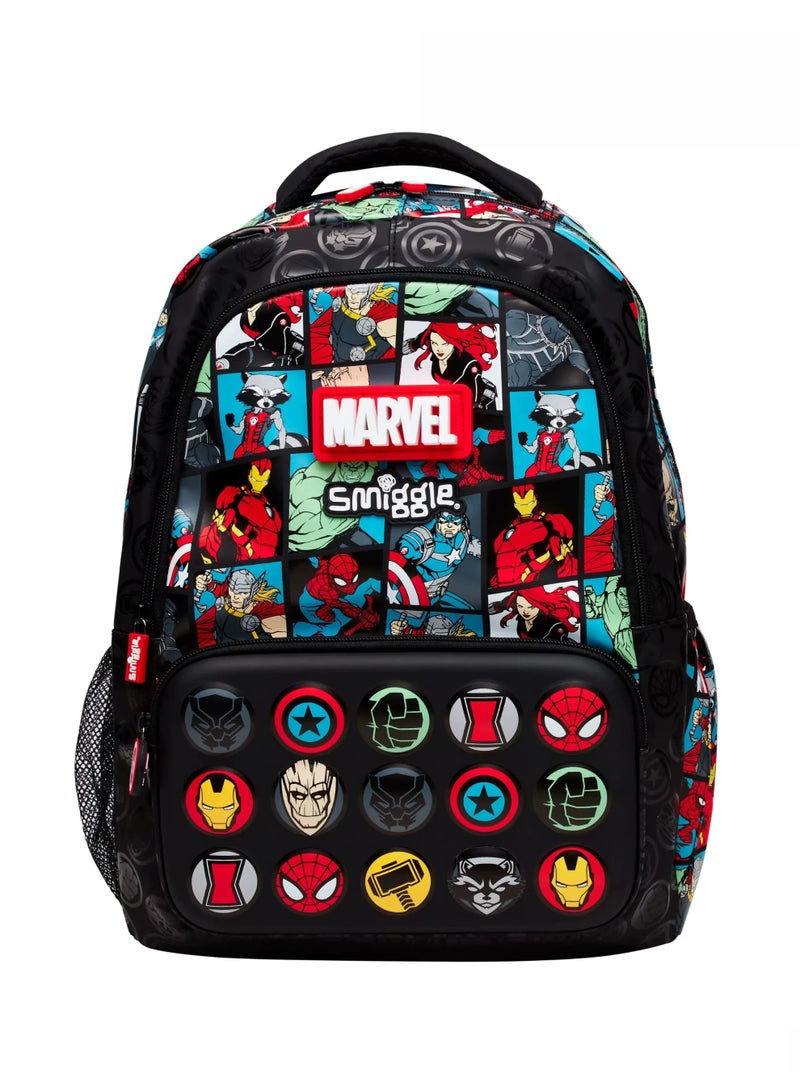 حقيبة ظهر  x Marvel Avengers | حقيبة مدرسية ذات سعة كبيرة ومتعددة الجيوب - Image 2