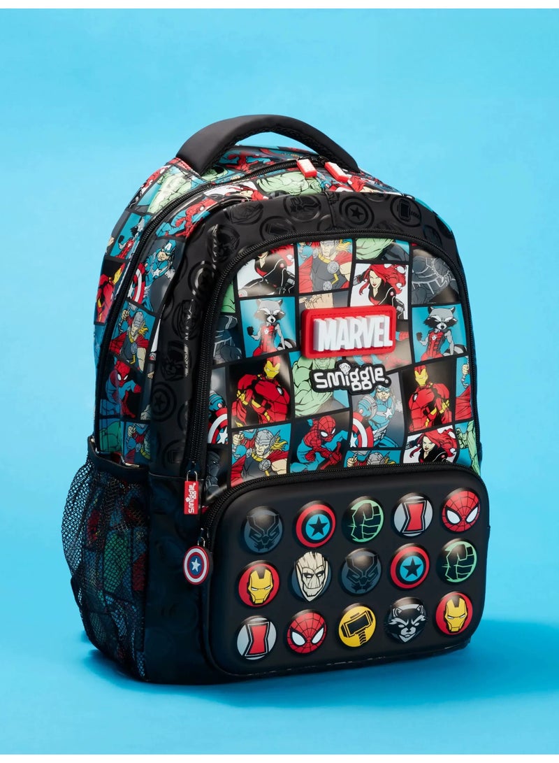 حقيبة ظهر  x Marvel Avengers | حقيبة مدرسية ذات سعة كبيرة ومتعددة الجيوب - Image 1