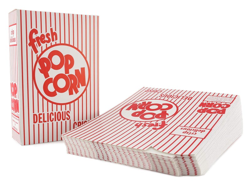Snappy Snappy 5E Red and White Close Top Popcorn Boxes 33 Oz 250 Pack