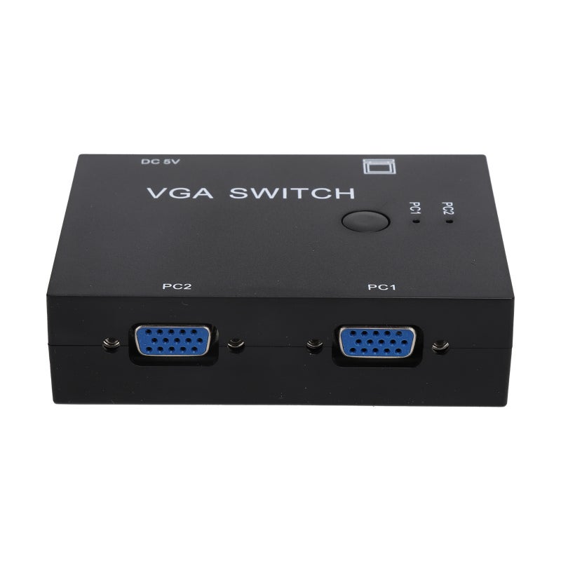مُحَوِّل VGA بمنفذين دخل ومنفذ خرج واحد مع 3 منافذ VGA قياسية - يدعم شاشات XVGA وSVGA وUXGA لمشاركة شاشة العرض بين أجهزة كمبيوتر متعددة - Image 1