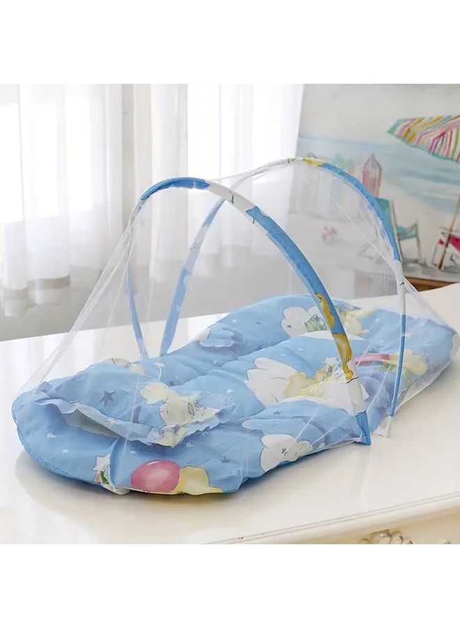 Foldable Pink Polka Dots Mosquito Net Portable No Installation For Bed Outdoor Travel - Image 5