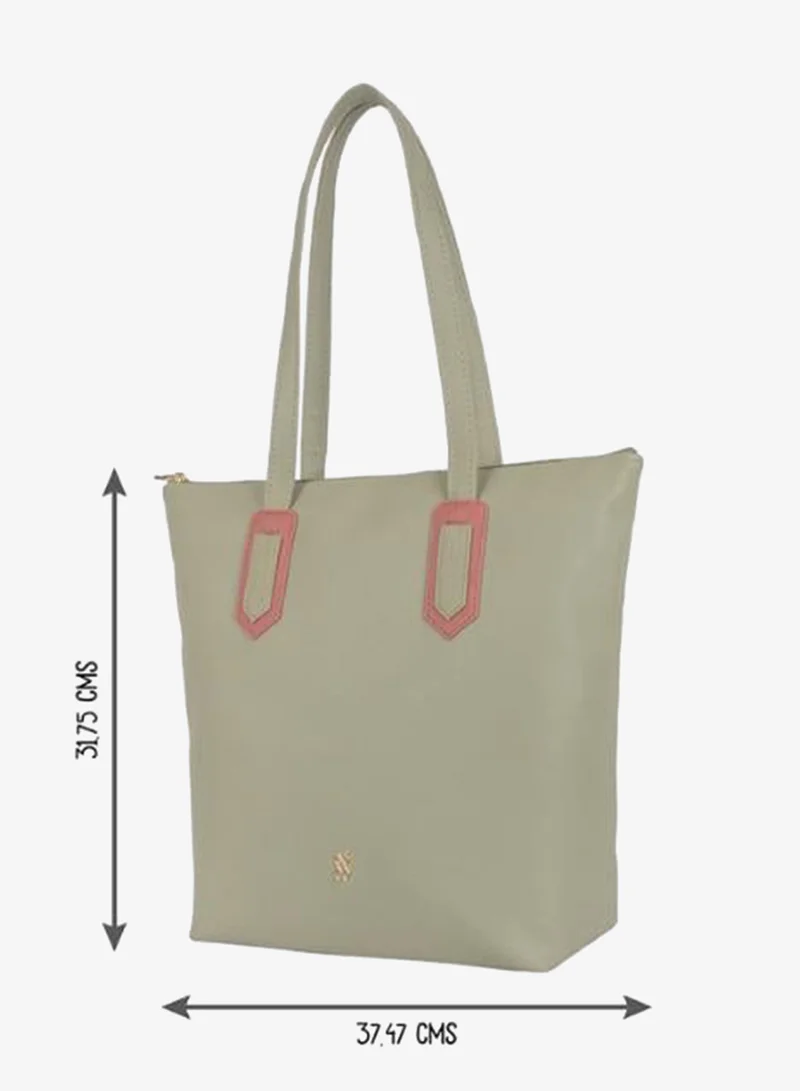 Baggit Green Women Green Tote Handbag Large Size | Ladies Stylish Casual Purse Bag for Women | Best Price UAE