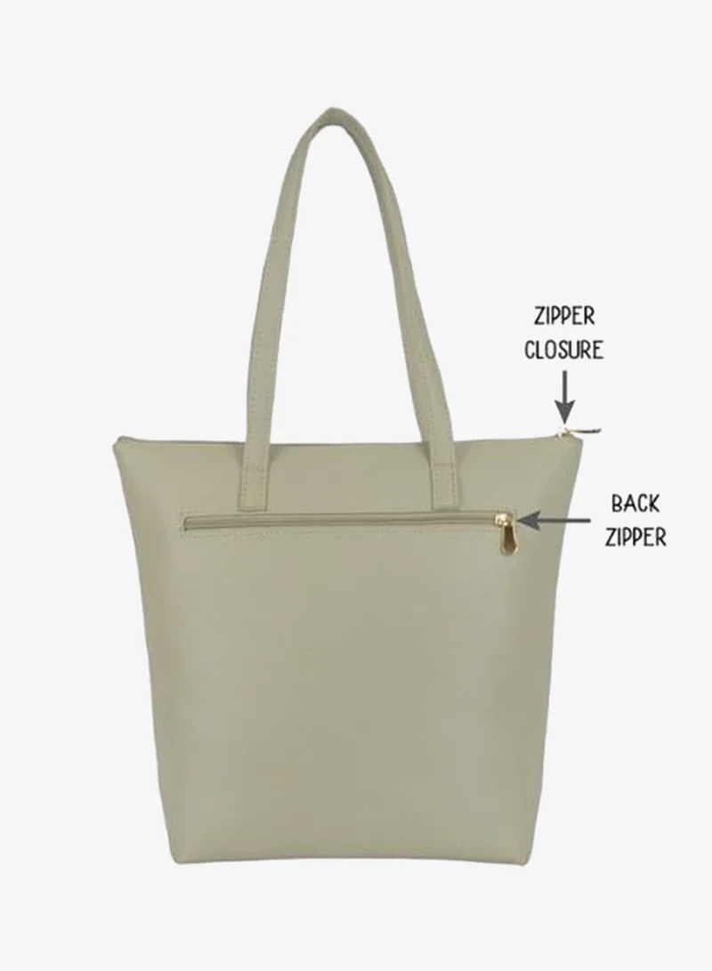 Baggit Green Women Green Tote Handbag Large Size | Ladies Stylish Casual Purse Bag for Women | Best Price UAE