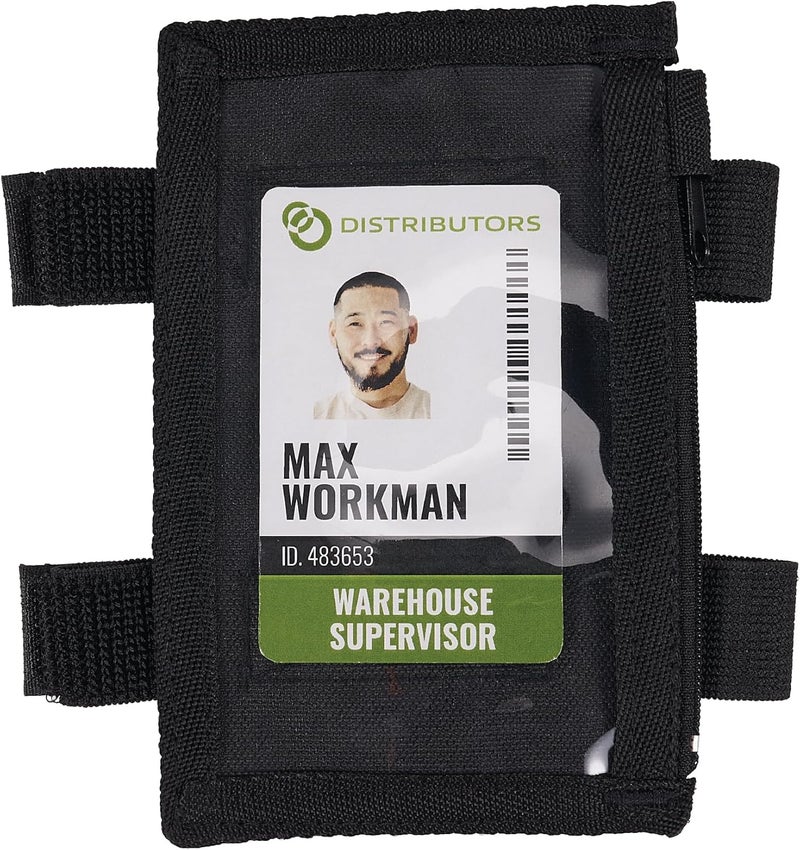 Ergodyne Ergodyne Squids 3387 Arm Band with Large IDBadge Holder Dual Straps Zipper Closure - Image 1
