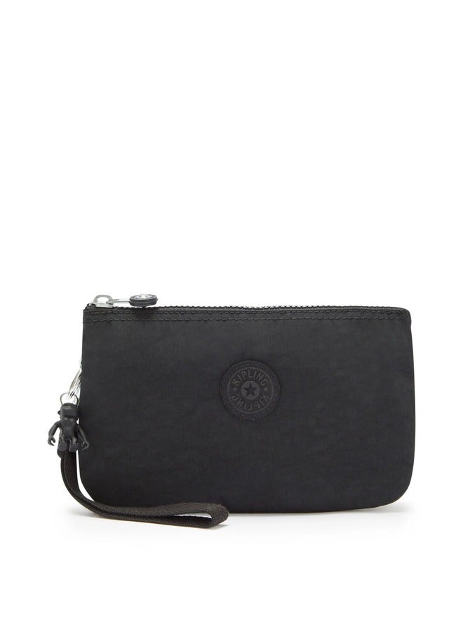 kipling Extra Large Purse (With Wristlet) Unisex Black Noir Creativity Xl - Image 1