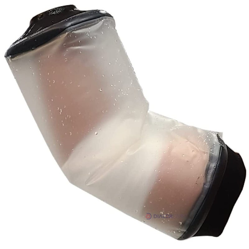 DIALDRCARE أغطية جبائر مقاومة للماء للاستحمام - واقي كوع للحفاظ على جفاف الجروح، الضمادات، والتضميد (واقي جبيرة الكوع) - Image 1