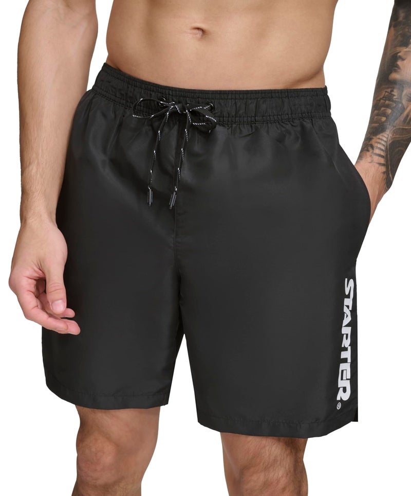 Starter Men's Swim Swim Trunk,Black,Small - Image 1