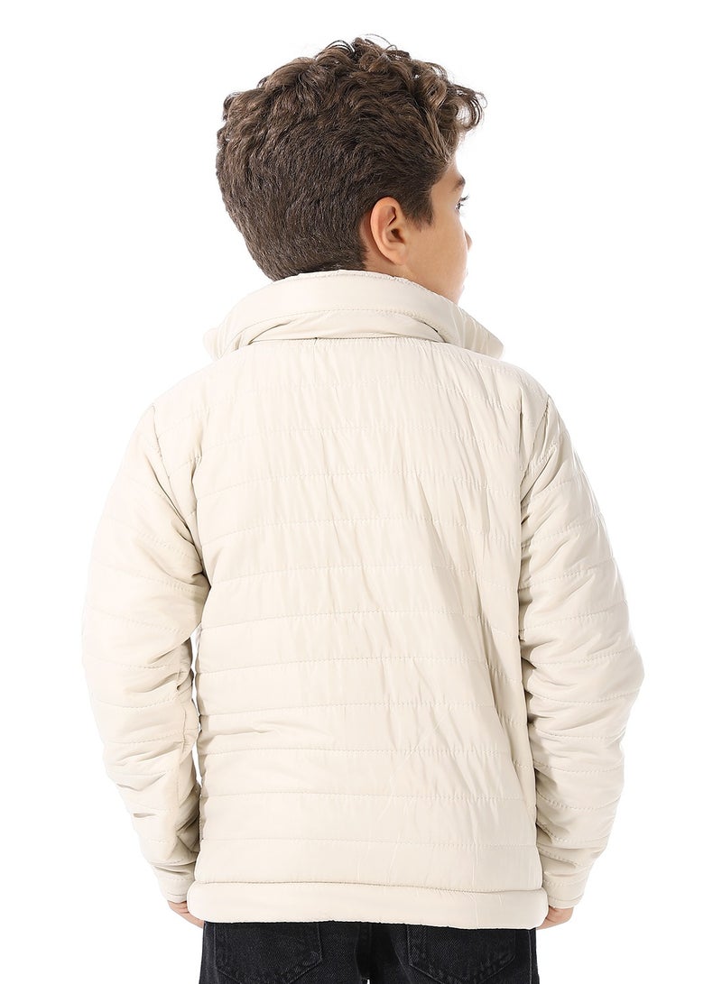 Andora Boy's Waterproof Padded Jacket With Fur - Image 3