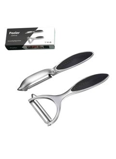 GUSGU Vegetable Peeler for Kitchen 2pcs, Fruit, Carrot, Veggie, Potatoes Peeler, Y-Shaped and I-Shaped Stainless-Steel Multi-Function Set Peelers, Non-Slip Handle & Sharp Blade, Good Durable  - Image 1