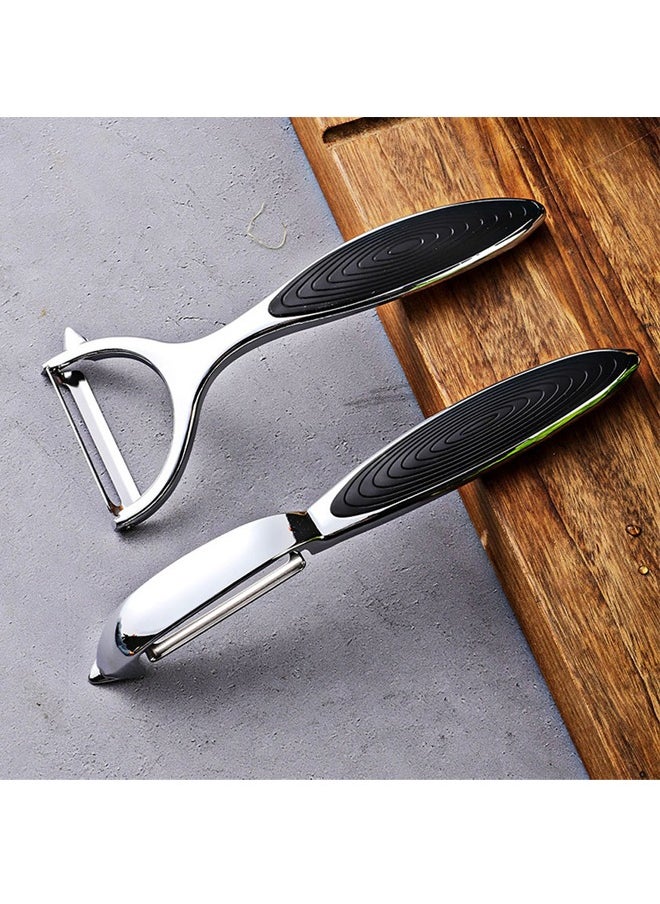 GUSGU - Vegetable Peeler for Kitchen 2pcs, Fruit, Carrot, Veggie, Potatoes Peeler, Y-Shaped and I-Shaped Stainless-Steel Multi-Function Set Peelers, Non-Slip Handle & Sharp Blade, Good Durable - Image 1