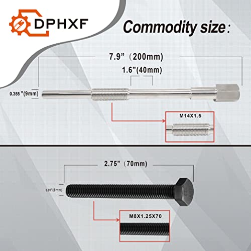 DPHXF Primary & Secondary Drive Clutch Puller Tool for Can-Am Commander, Maverick, Outlander, Renegade/Can-am ATV's and SXS's Bolt （M14x1.5）/（M8 x 1.25 x 70） - Image 2