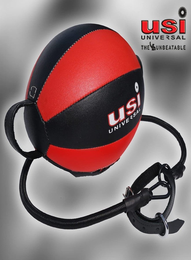 USI UNIVERSAL Speed Ball, Leather Boxing Speed Ball, 6218/P Fury Split Club Double End Ball, Double End Punching Ball for Men & Women with Height 26cm and Diameter 23cm - Image 4