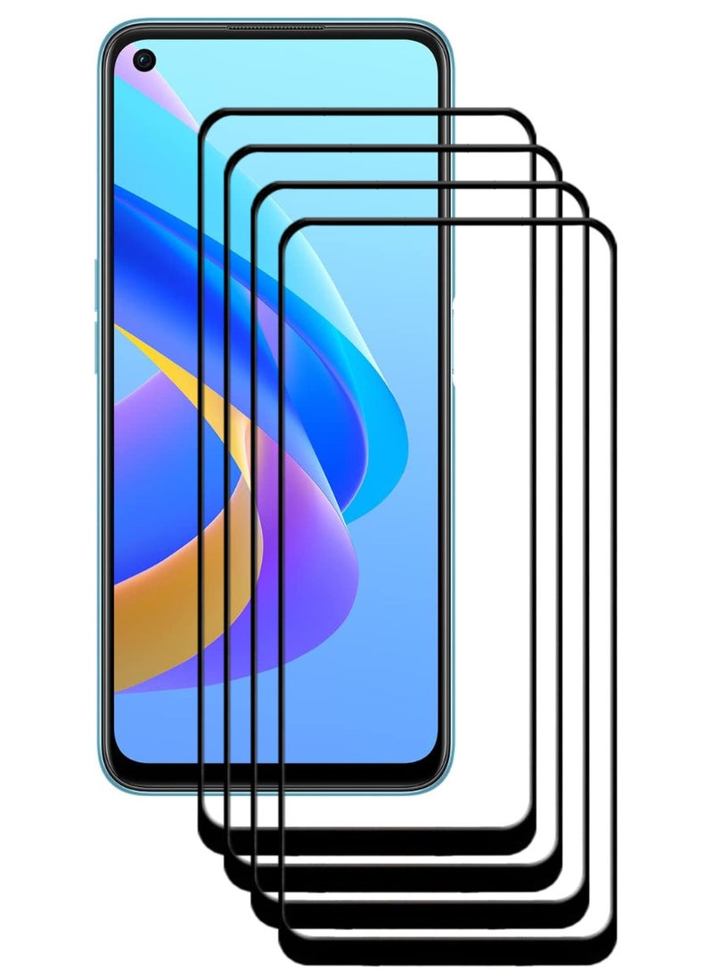 ACLIX 4 Pieces Antistatic ESD Dustproof Premium Quality High Definition Tempered Glass Screen Protector Designed For Oppo A76 - Image 1