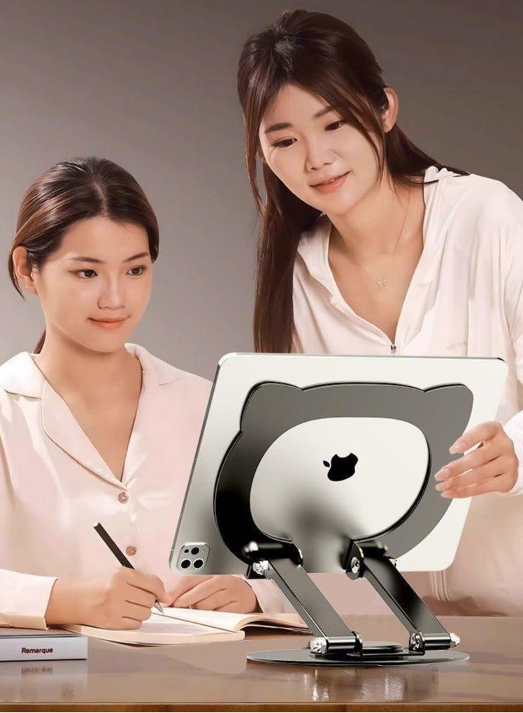 Digipace 360°tablet Stand, Foldable Metal Tablet Holder for Desk, Foldable and Lightweight Holder for Home Office, Work, Travel  - Image 1