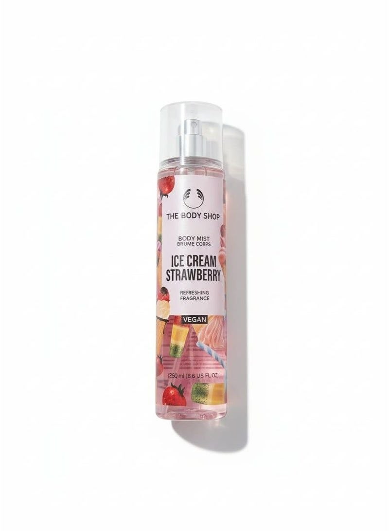 ذا بودي شوب معطر جسم آيس كريم فراولة – Body Mist Ice Cream Strawberry برائحة حلوة ومنعشة - Image 1