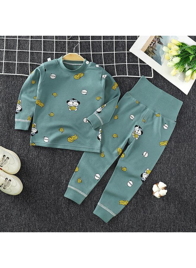 New Children's Cotton Autumn Clothes Autumn Trousers Underwear Autumn Winter And Spring Suit Home Clothes Boys And Girls Children's Clothes Pajamas