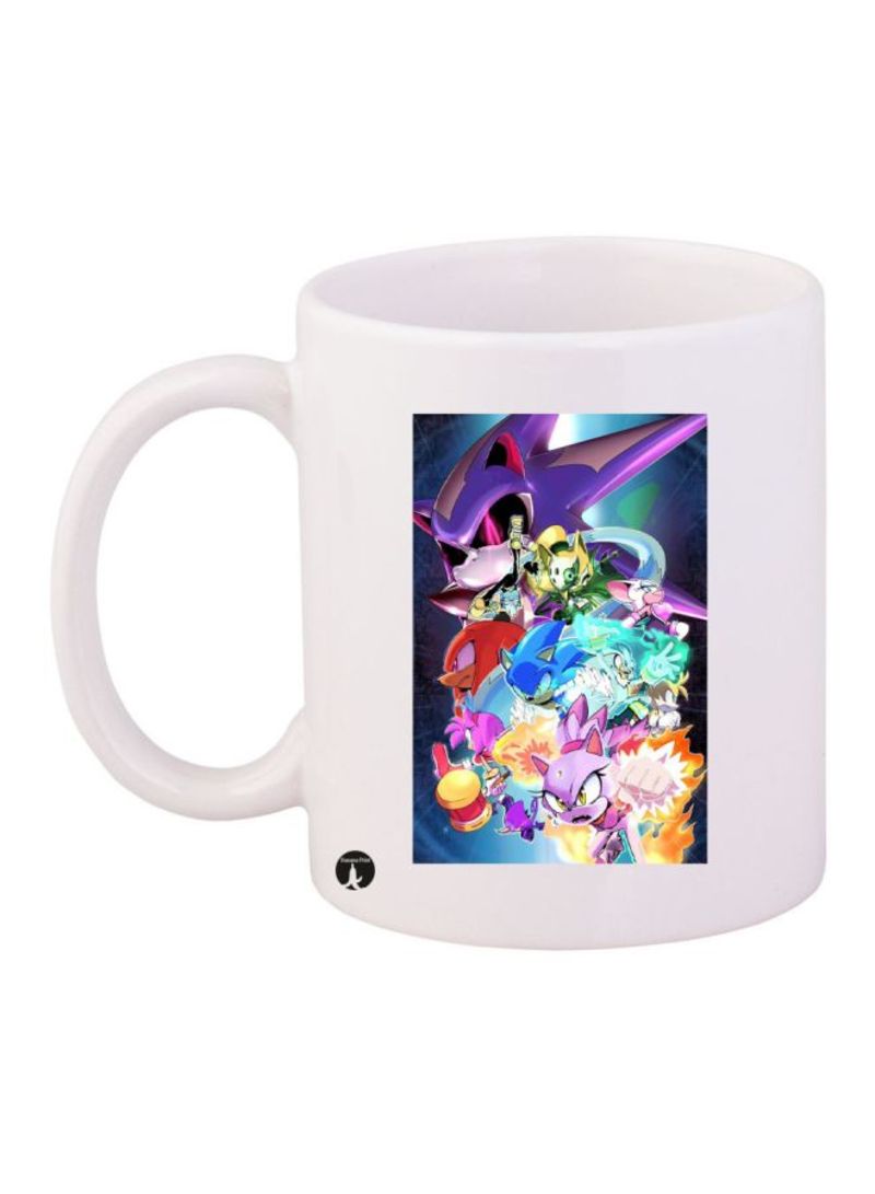 RKN Sonic Printed Mug White/Blue/Purple Standard Size