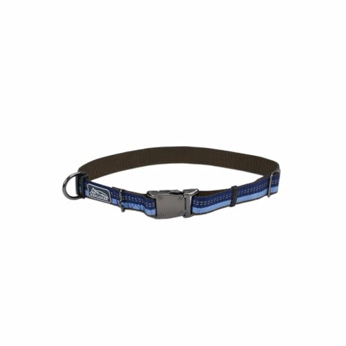 Coastal Pet K9 Explorer Reflective Adjustable Dog Collar - Comfortable Collar for The Outdoors - Durable, Lightweight Accessory with Side-Release Buckle - Campfire Orange, 1" x 12-18" - Image 1