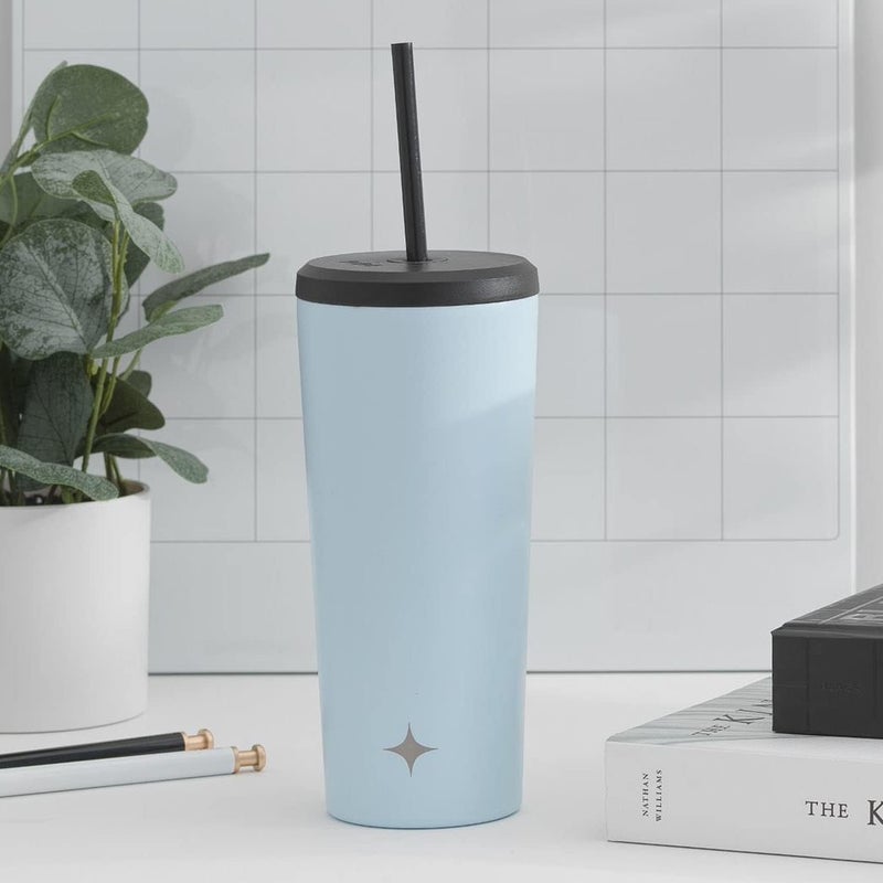 JoyJolt Triple Insulated 20oz Tumbler with Lid and Straw (2 Each) Vacuum Double Wall Stainless Steel Tumbler, Copper Lined for 12Hr Hold/Cold Drinks. Leakproof Water Bottle, Tea or Iced Coffee Cup - Image 4