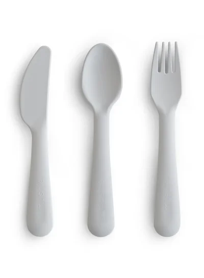 mushie Dinnerware Cutlery Set - Cloud