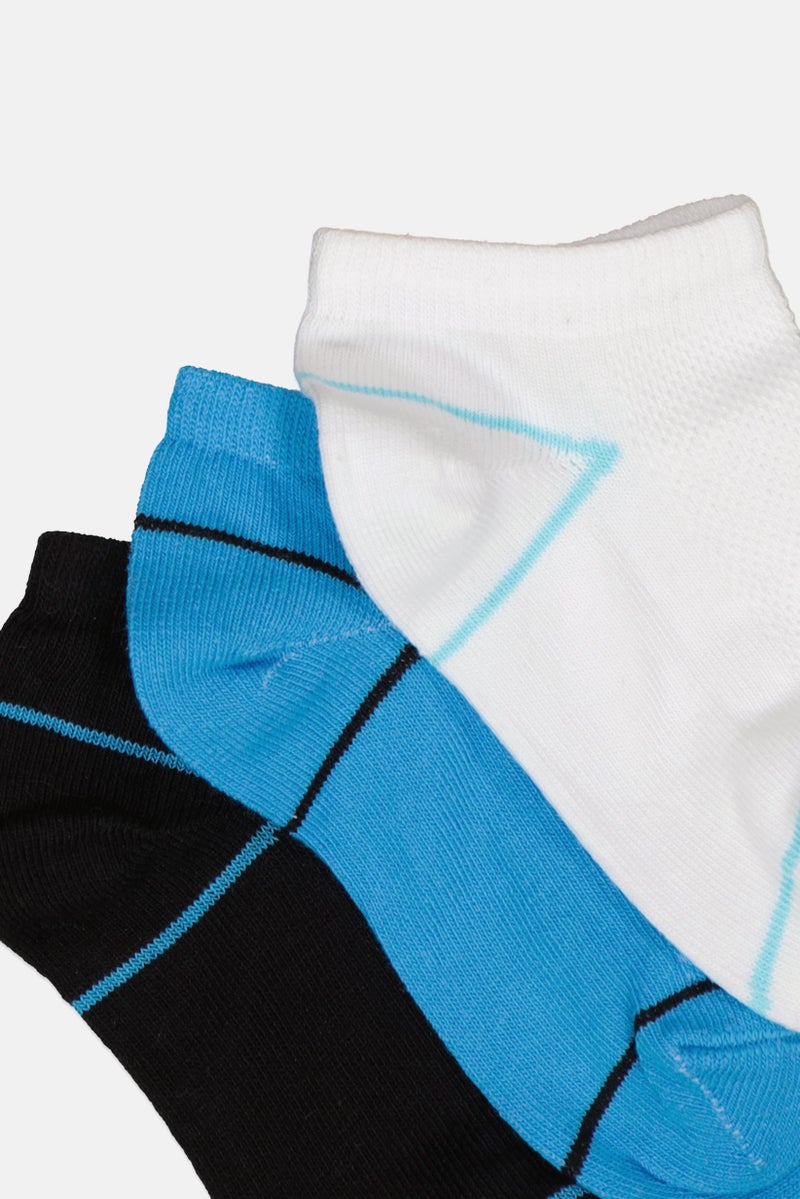 Joe Boxer Kids Boy 5 Pairs Stripe Ankle Socks, Multicolor - Image 2