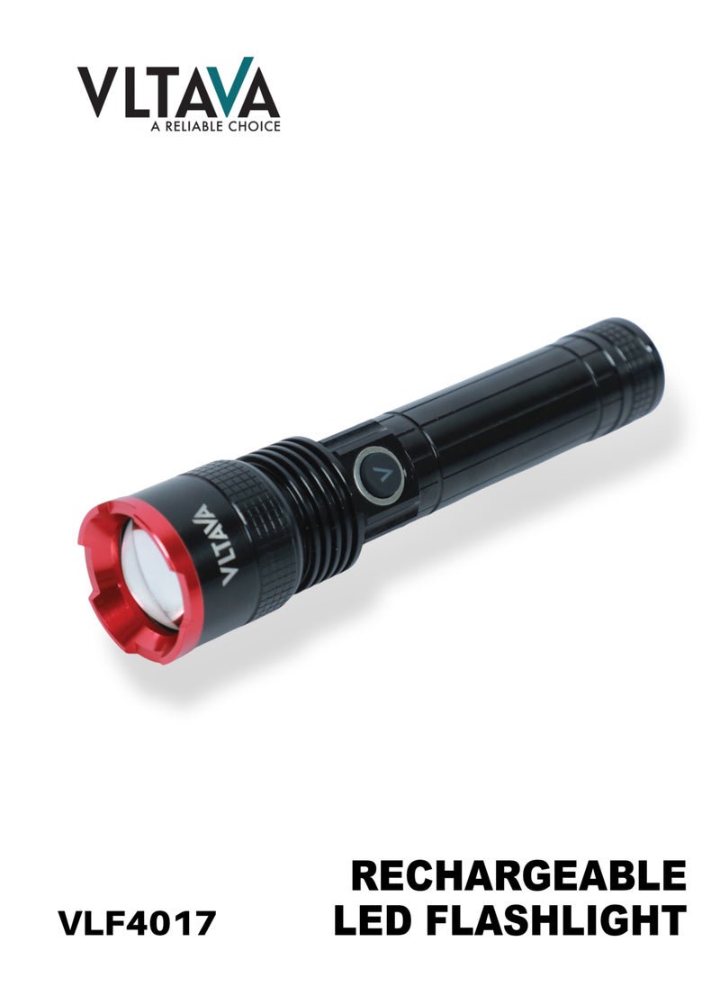 VLTAVA Vltava LED Laser Flash Light - 15W High Power Led, Rechargeable VLF4017  - Image 1