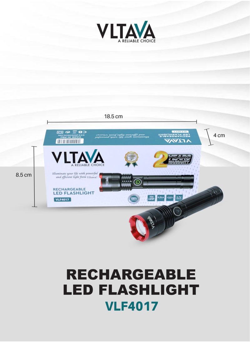 VLTAVA Vltava LED Laser Flash Light - 15W High Power Led, Rechargeable VLF4017  - Image 5