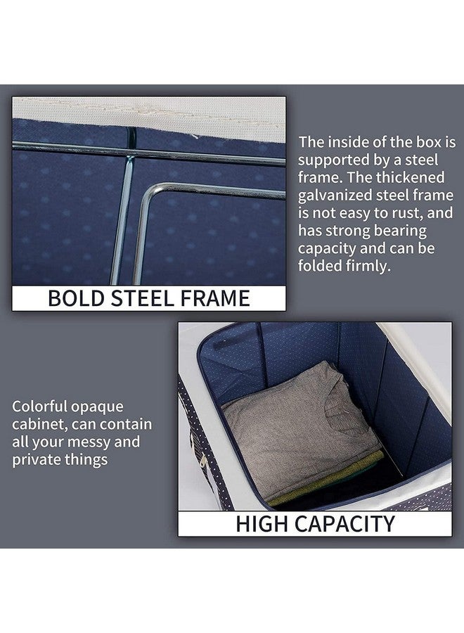 RENVA Polyester 66L 1Pcs Wardrobe Organizer For Clothes With Steel Frame Foldable Storage Bins-Clothing Storage With Foldable Clear Window 20 * 16 * 12In (1), Black - Image 3
