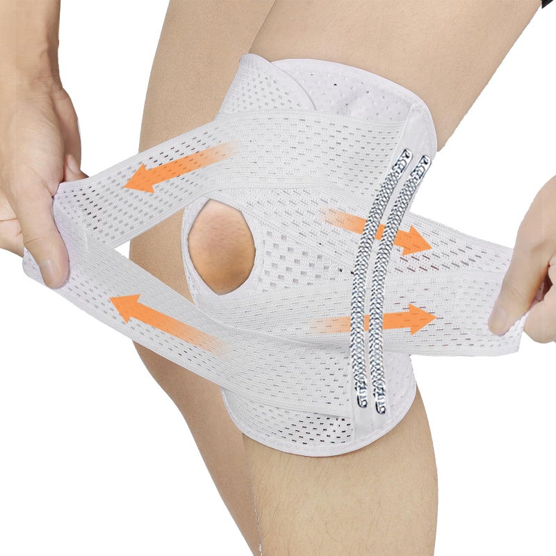 Malloraned New Updates Knee Brace for Women Plus Size,Men Knee Stabilizer Support for ACL,MCL,Meniscus Tear,Sport Knee Compression Wrap with Dual-Sided Stabilizers (2XL) - Image 1