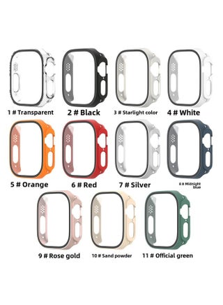 Shell Film Integrated Protective Shell For Ultra Watch PC + Tempered Film Integrated For Apple 9 Generation Protective Cover-Color:6# Red-Appearance Size:40mm - pzsku/Z20BD6CEFC106F08A82BEZ/45/1746186899/bd6f8a45-97a0-46c1-984b-f60e63c6eb29